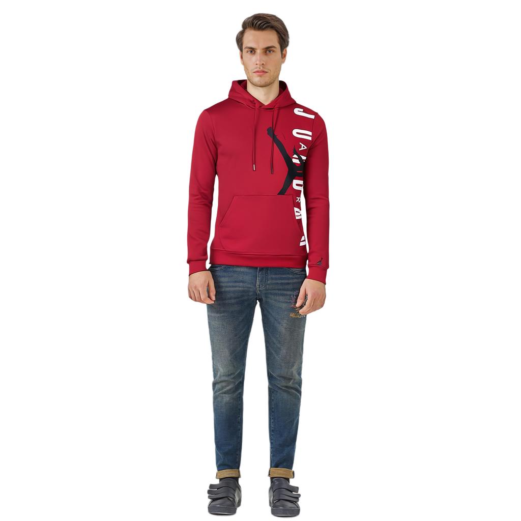 Jordan Sweatshirts Men's Red Hooded Moderate Regular CV5482-687
