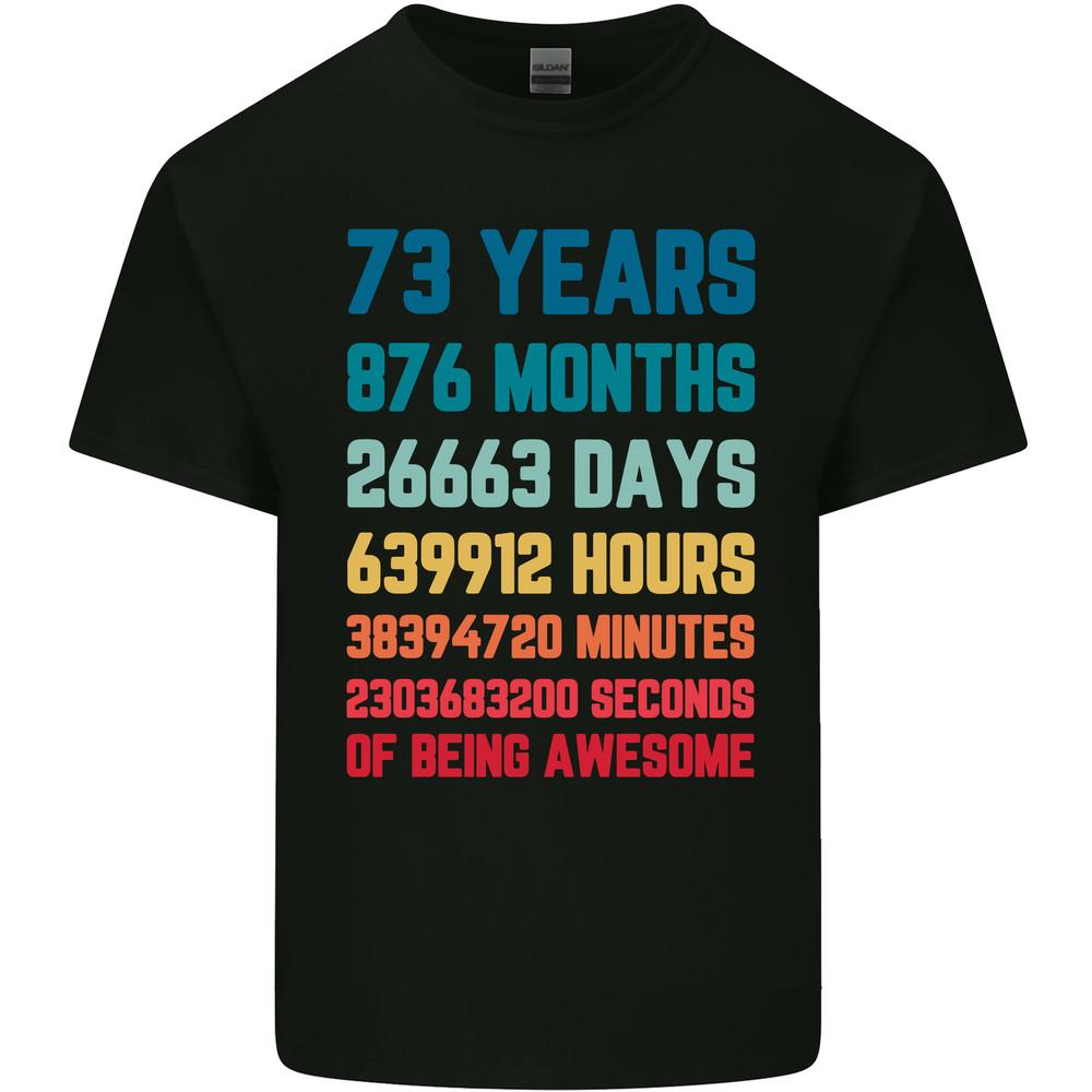 73rd Birthday 73 Year Old Mens Light Cotton T-Shirt