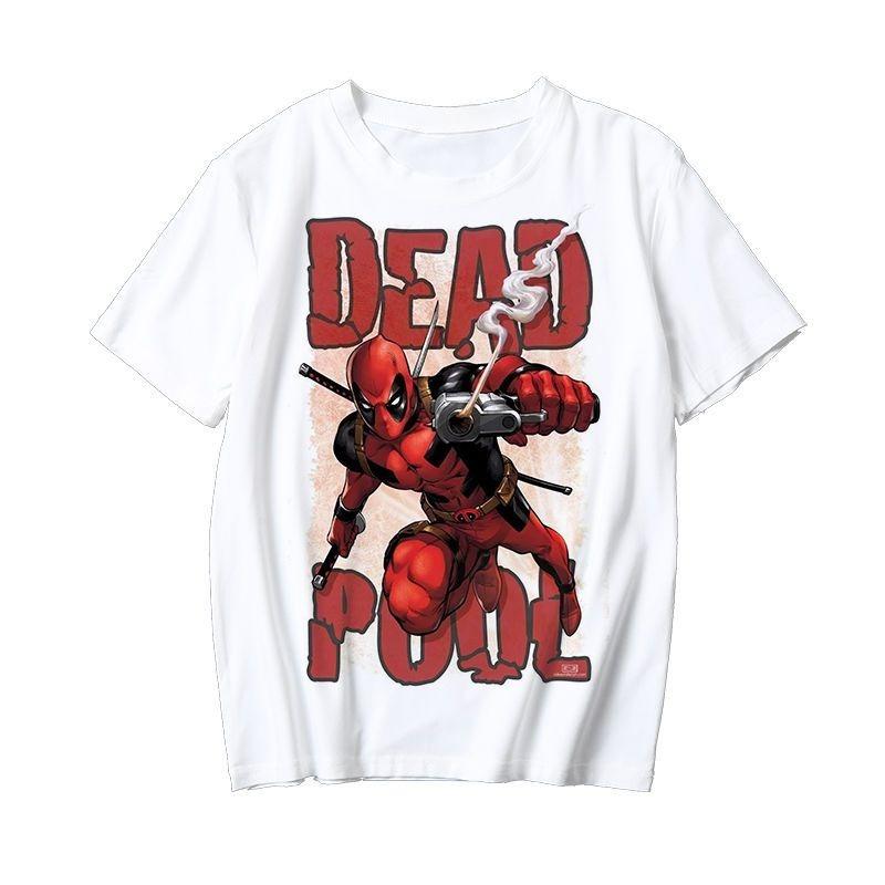 Genuine Authorization Fantastic Four Comic Print T-shirt Men's and Women's Short SleevesLoose Large Size