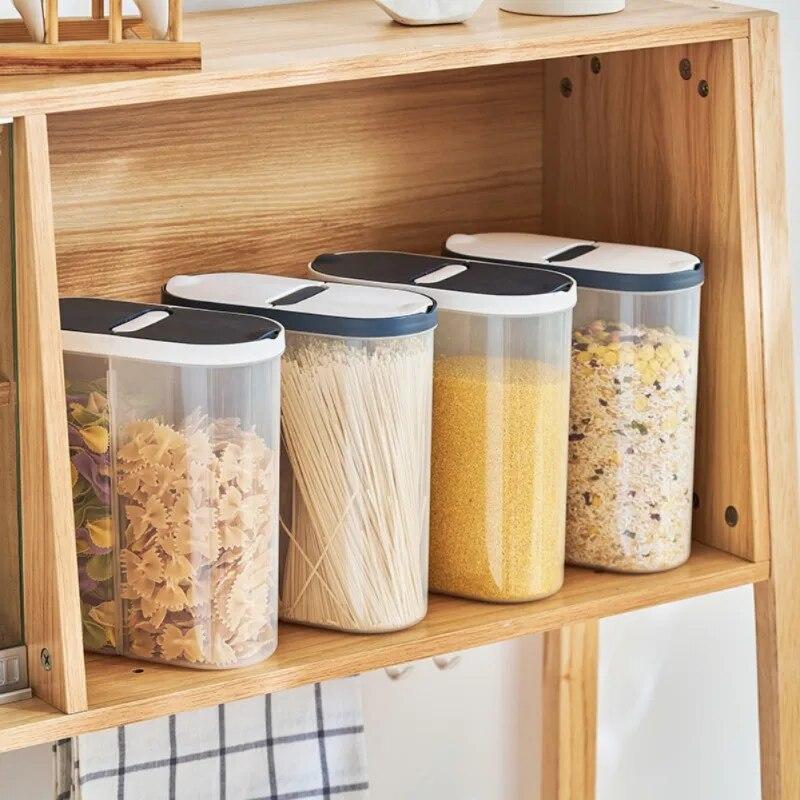 Food Compartment Airtight Tank Airtight Storage Box Snack Storage Box Kitchen Food Grain Container Jar