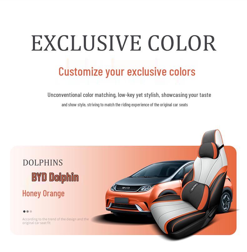 2022 BYD Dolphin Car Seat Cover: Universal Leather, Four Seasons, Full Surround Cushion