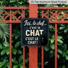 2D Flat, 1pc, Vintage Metal Aluminum Sign, Decorative Plaques and Ornaments, Cat Sovereignty Declaration Theme, Playful Home Style, Suitable for