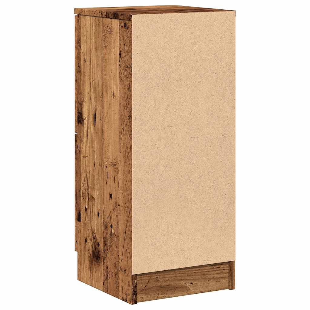 Sideboards 2 Pcs Vintage Wood Look 30 X 30 X 70 Cm Engineered Wood