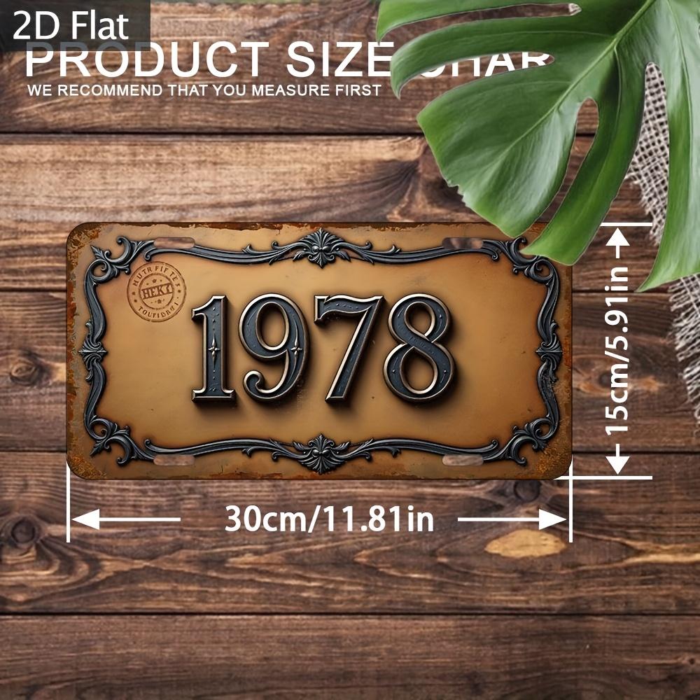 2D Flat,Wall-Mountable Vintage Industrial Metal Sign Plaque Suitable for Farmhouse, Garden, Library - Rustic Aluminum Wall Decor
