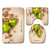 Christmas Bathroom Floor Mat Toilet Three-Piece Set