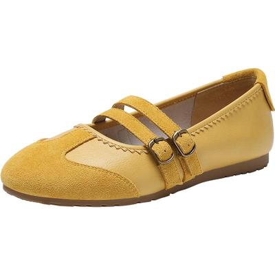 ZHR Women's Retro Ballet Flat Mary Jane Shoes