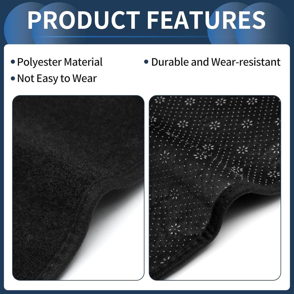 Armaturenbrettabdeckung Dash Cover Matte Teppich für Toyota 4RUNNER 2003-2009 Polyester Schwarz