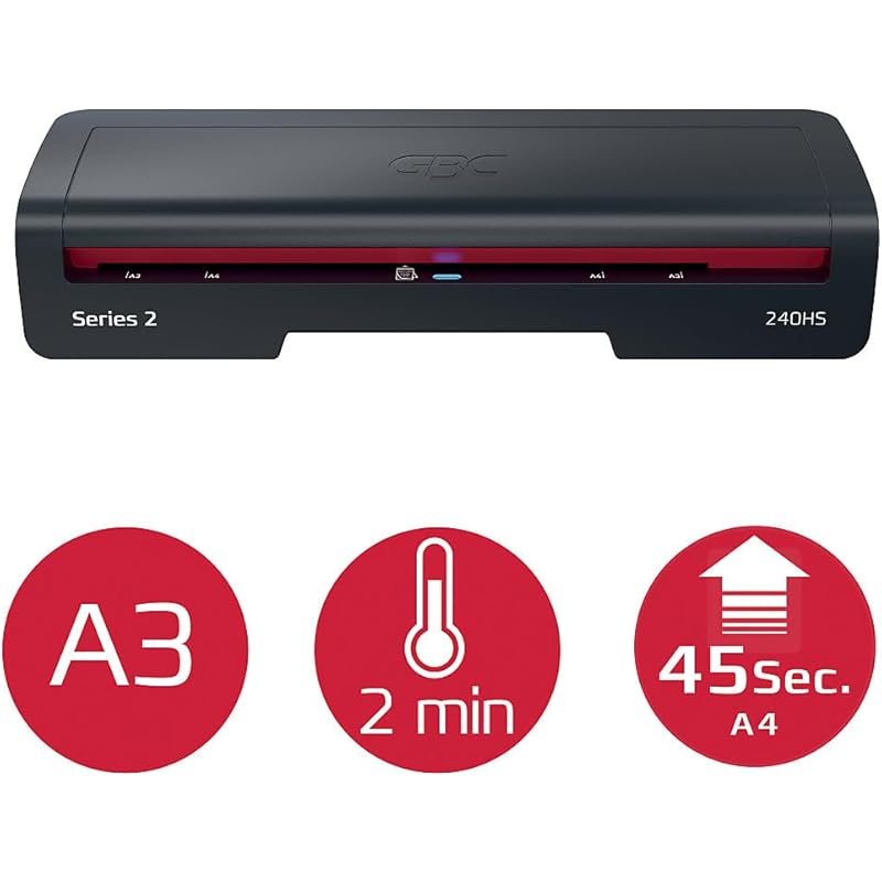 Gbc Fusion 1100L A3 Laminator With 2 Roller Technology And Release Button, 75-125 Microns 3 чёрный