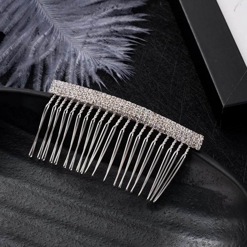 Rhinestones Insert Comb Clip Pearl Tiaras Women Miraculous Crystal Hair Clip Girl Party Hair Jewelry Wedding Hair Accessories