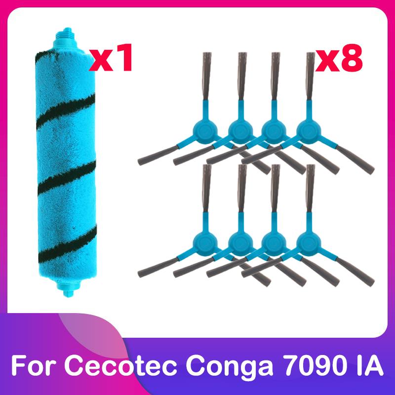 Fit For Cecotec Conga 7090 IA Robot Vacuum Cleaner Replacement Spare Part Accessories Main Brush Roller Side Brush Mop Cloth Rag