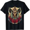 Egypt Ancient Pharaoh with Roses Sphinx Egyptian T-Shirt(3)