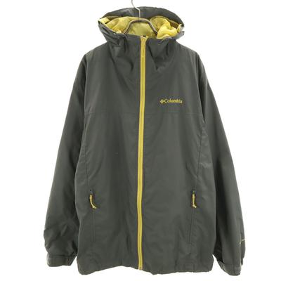 Packable Hooded Nylon Jacket M Gray Outdoors Men's Used