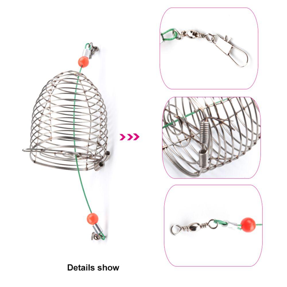 Small Holder Fish Bait Tackle Accessory Fishing Feeder Lure Cages Fishing Bait Cage Bait Basket