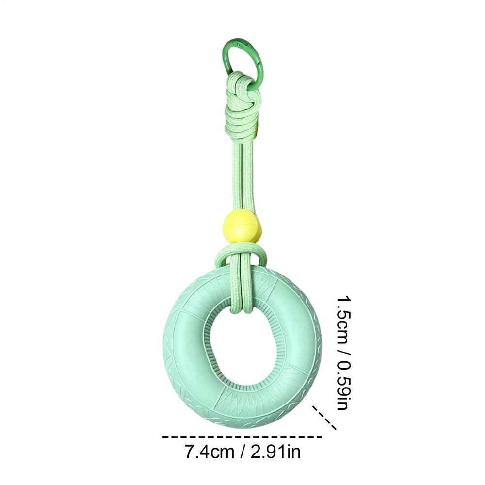 Silicone Hand Grip Ring Fidget Keychain Carabiner Lanyard Portable Hand Trainer Key Chain Arm Strength Training Finger Exercise