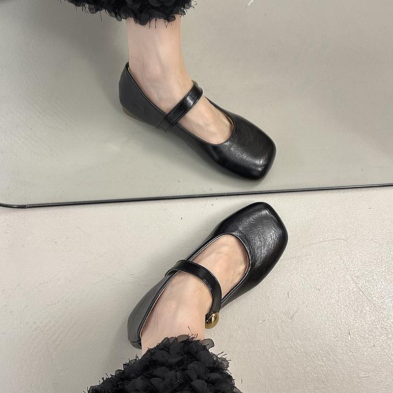 2025 Spring New Style Fashionable Versatile Simple Stylish and Lightweight Flat Bottom Shoes Single Shoes