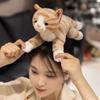 28CM Cute Simulated Cat Doll Plush Toy Stuffed Soft Animal Plush Orange Gray Stripe Kitten Pillow Birthday Gift Pet Toys Decor