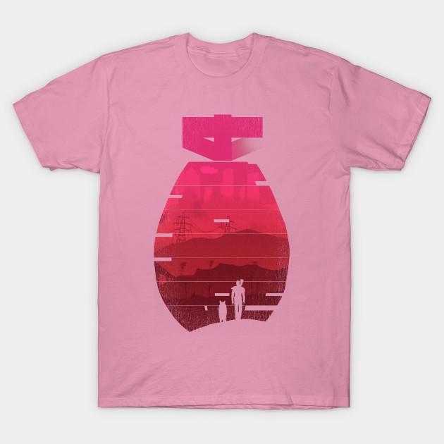 T Shirt Women Shadow Of The Bomb Harajuku Print Kawaii Tshirt Summer Short Sleeve Female T-Shirt Top Tee