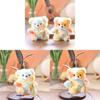 Plush Bear Keychain With Lace Design For Kids And Adults