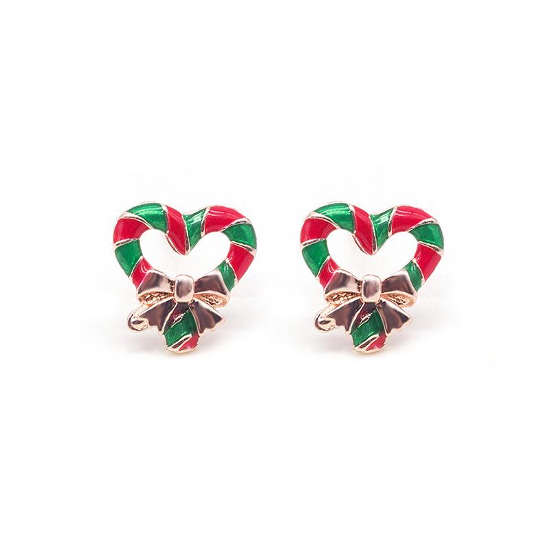 European & American Christmas Earrings: Elk, Tree, Snowman, Deer Designs for Women