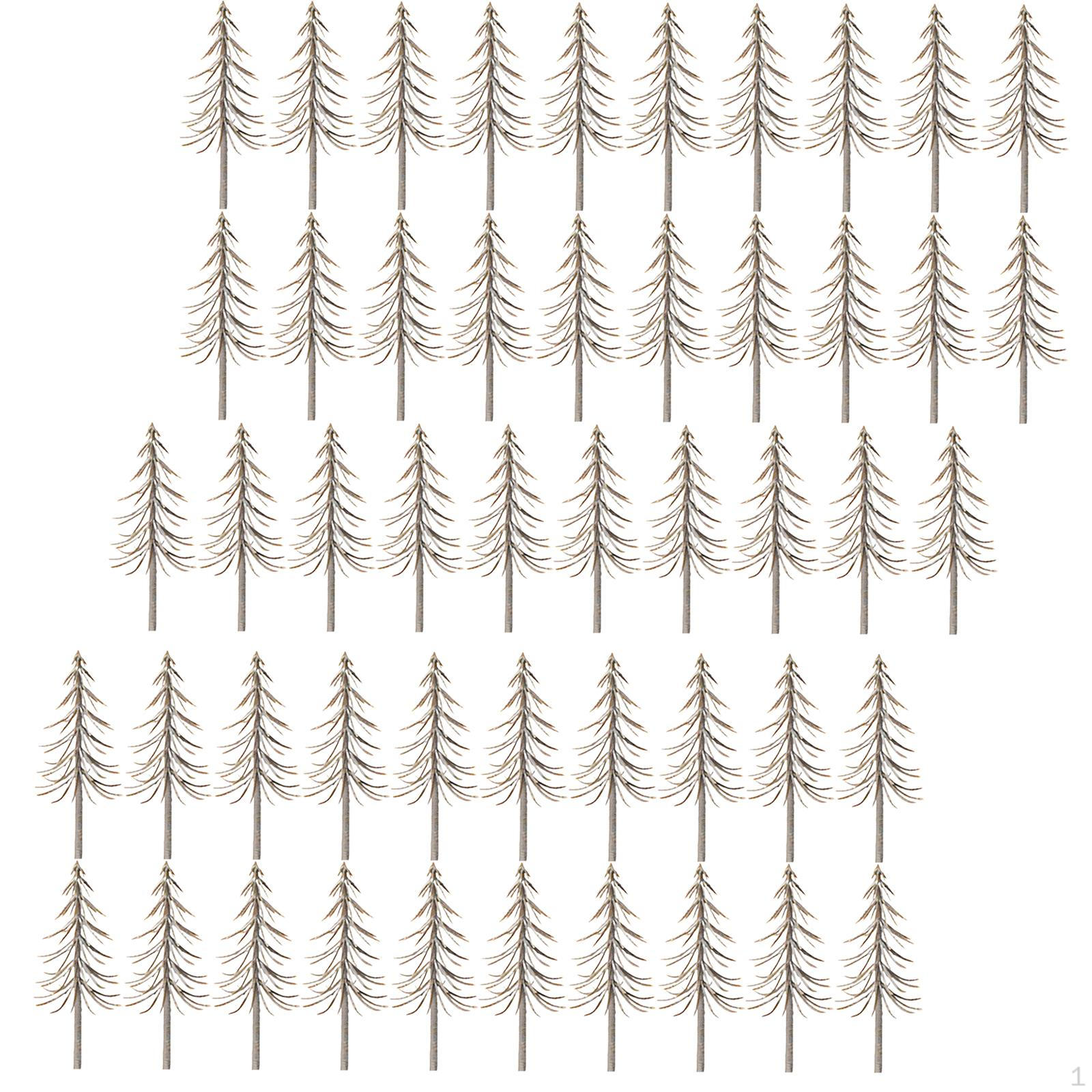 

50 шт. модель снежных деревьев мини-пейзажи миниатюрные поделки своими руками