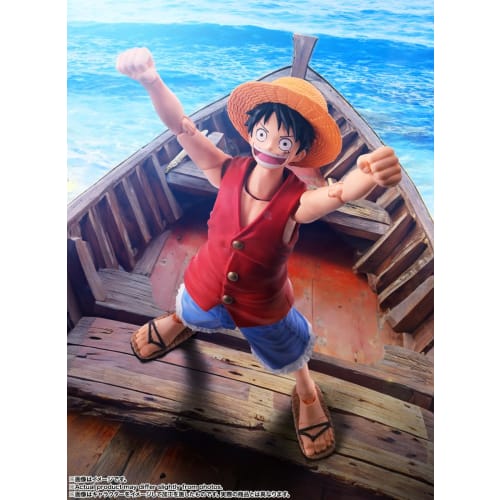 TAMASHII NATIONS SHFiguarts ONE PIECE Monkey D. Luffy - Eventyrets morgen - Ca.. 145mm ABS & PVC Malt Bevegelig Figur