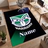 New Zealand Warriors (5) Personalisierter Name Büro Teppich Stilvolle Dekoration für Wohnzimmer Schlafzimmer Küche