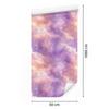 Watercolor Galaxy Wallpaper In Purple, Powder Pink and Coral 50x1000