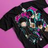 Mob Psycho 100 Unisexga Strip Anime Unisexga Gift Unisex TShirt Black