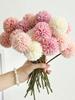 3/5 Pcs Artificial Chrysanthemum Ball Flowers Dandelion Hydrangea Arrangement Bouquet for Home Office Party Wedding Decoration