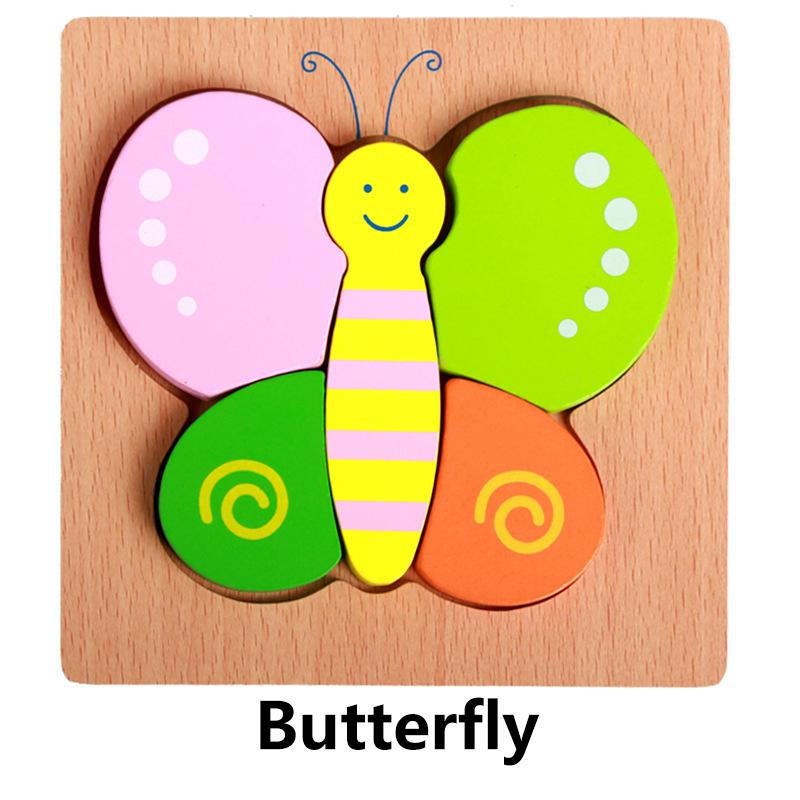 

1 шт. деревянные пазлы с животными и транспортными средствами для малышей, мальчиков и девочек, развивающие игрушки в подарок, яркие цвета, разные формы