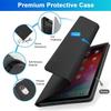 iPad Pro 11" Protective Case with Touchpad Bluetooth Keyboard & Pencil Holder for Air 4/5, 10th Gen, Leather Finish