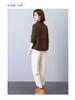 2024 Korean Style Petite Mom Casual Fashion Sweatshirt Two-Piece Set