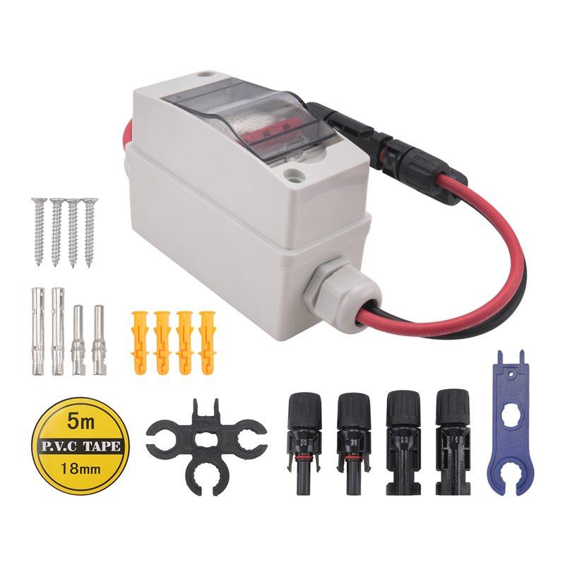 Feb.Solar Panel Disconnect Switch, 63A DC 1000V Breaker Box PV Disconnect Switch With IP65 Waterproof Box