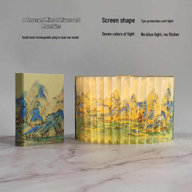 

Креативный складной книжный светильник - Ночник для фестивалей и подарков 2.5W (Rechargeable and Plug-in)