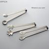 Stainless Steel Ice Cube Clips Sugar Tongs Foods BBQ Clips Ice Clamp Tool Bar Kitchen Serving Tong Kitchen Accessories
