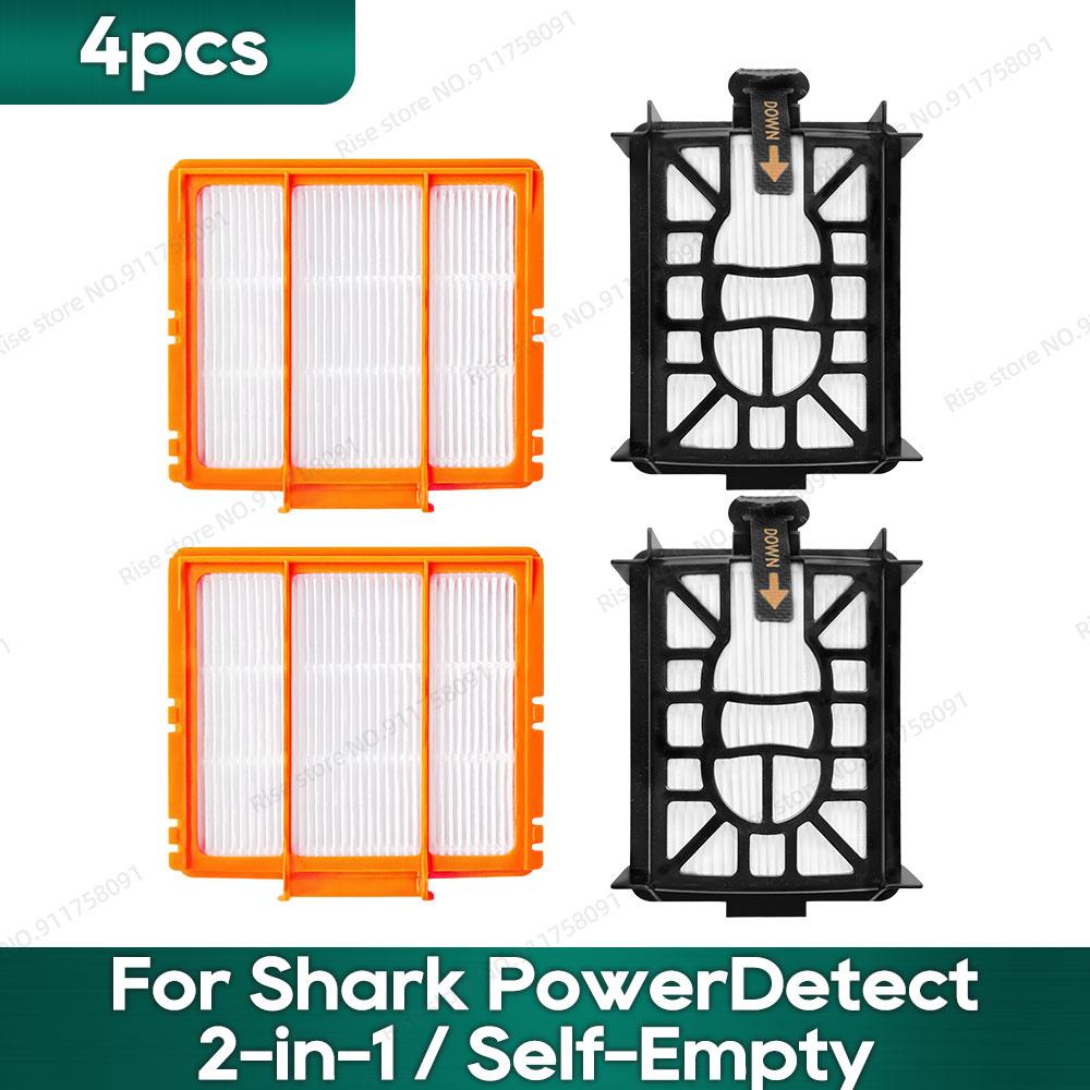Compatible for Shark PowerDetect 2-in-1 (RV2820YE, RV2820ZE) / Self-Empty (RV2820AE) Accessories Main Brush Filter Mop Pad
