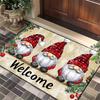 Festive Christmas Doormat - Super Absorbent Crystal Velvet Mat, Non-Slip Indoor/Outdoor Rug for Home Holiday Decor