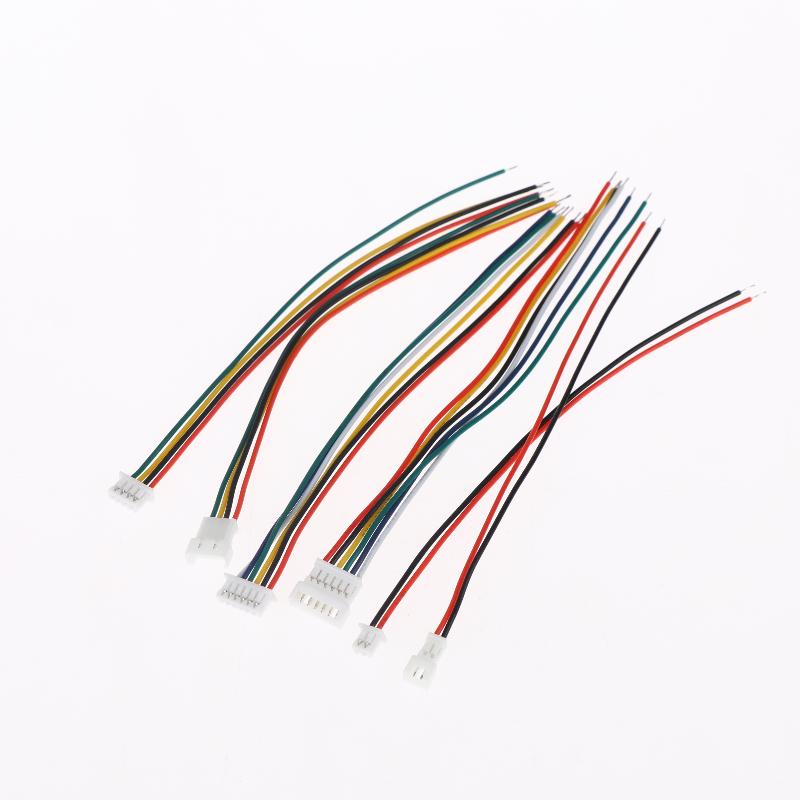 10 Stück Mini Micro JST Stecker 1,25 mm Kabel mit 2/3/4/5/6 Pin Stecker Buchse 100 mm Set Für Elektronische Komponenten