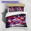 Fiorentina FC Printed 3PCS Bedding Set Breathable Duvet Cover with Pillowcases Decorative Bed Linen for Bedroom Home