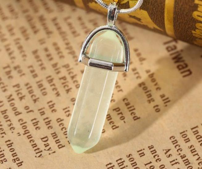 Hexagonal Pillar Necklace with Collarbone Chain - European  American Jewelry