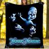 Customizable Casper Throw Blanket – Personalized Name, All-Season Cozy Snug Blanket, Machine Washable, Personalized Blanket