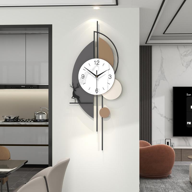 Living Room Wall Clock Modern Simple Clock Fashion Creative Entrance Hall Silence Wall Watch Luxury Home Decoration Ornaments