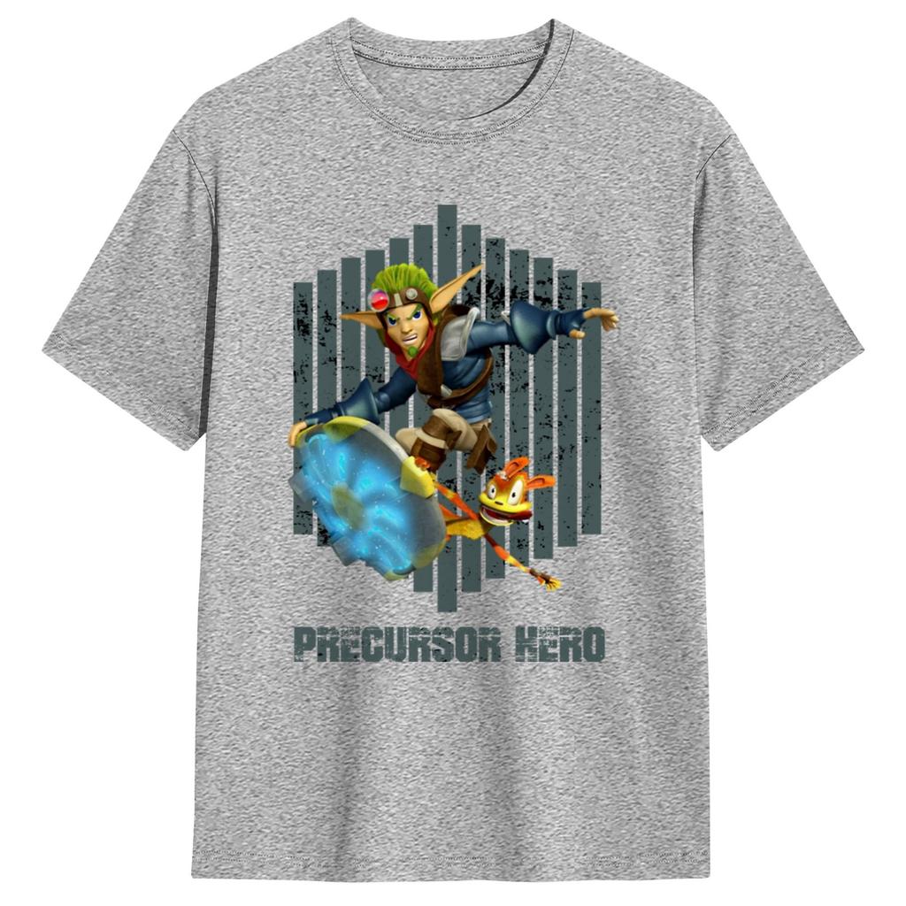 Unisexs Precursor Hero Jak and Daxter T Shirts Pure Cotton Tees Summer Vintage Short Sleeve T Shirt ONeck Hippie Loose Tshirt