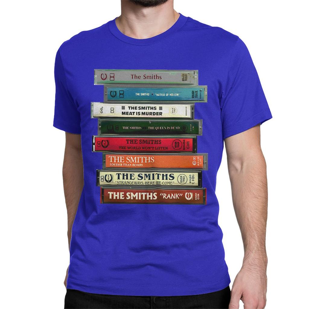 The Smiths Cassettes T-Shirt for Men Women Indie Punk Rock Band Fashion Cotton Tees Round Neck Short Sleeve T Shirt Classic Tops
