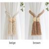 Elastic Band Curtain Tieback Solid Wood Window Curtain Buckles Curtain Rope Holders  Living Room
