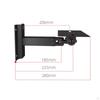 2 Pieces Speaker Wall Mount Retractable Arm Bracket Metal Sound Accessory for Vocal