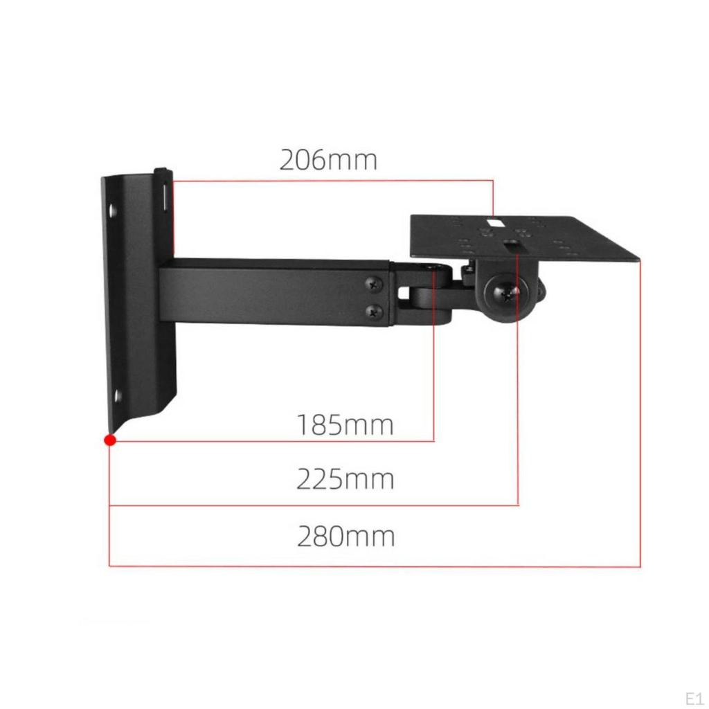 2 Pieces Speaker Wall Mount Retractable Arm Bracket Metal Sound Accessory for Vocal