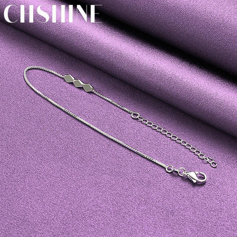 CHSHINE 925 Sterling Silver Small Bead Bracelet for Women Wedding Party Fashion Charm Jewelry