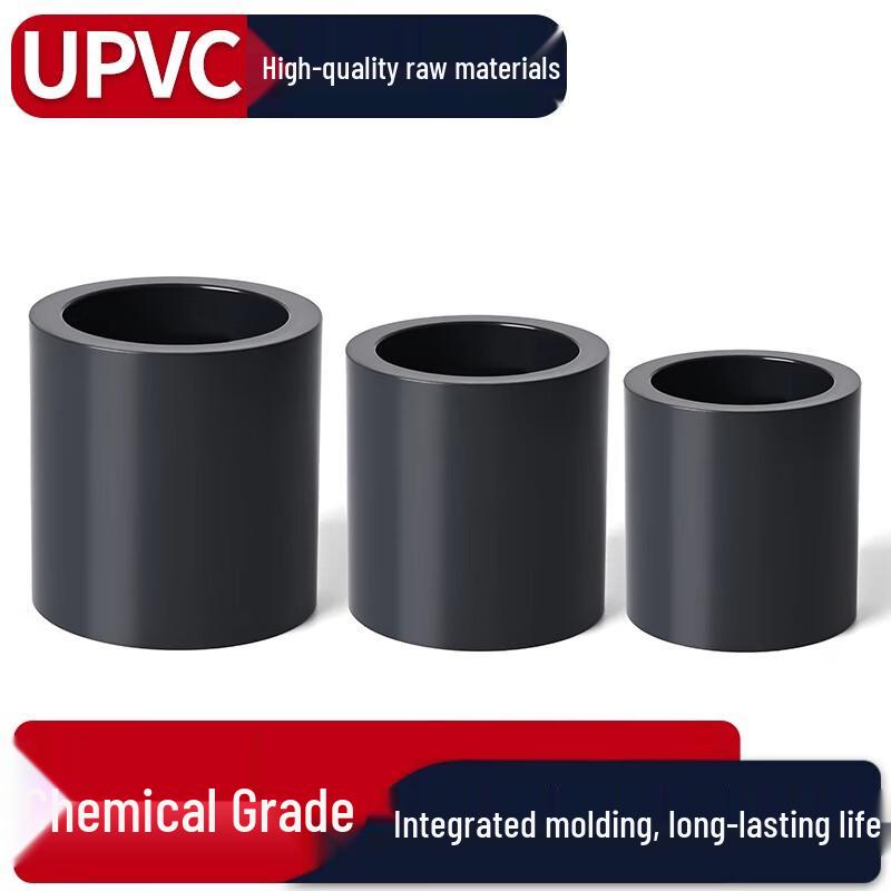 Saizisi Industrial Grade UPVC Straight Pipe Couplings (10-Pack)