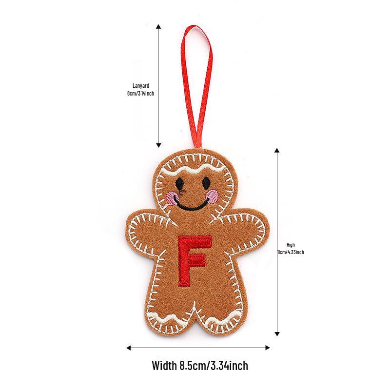 Cross-border Gingerbread Man Christmas Tree Ornament Pendant